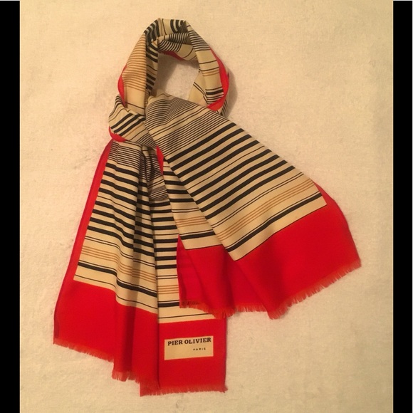 Vintage Silk Pier Olivier Scarf - Picture 1 of 9
